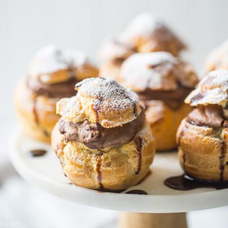 Can cream puffs be made a day ahead? 