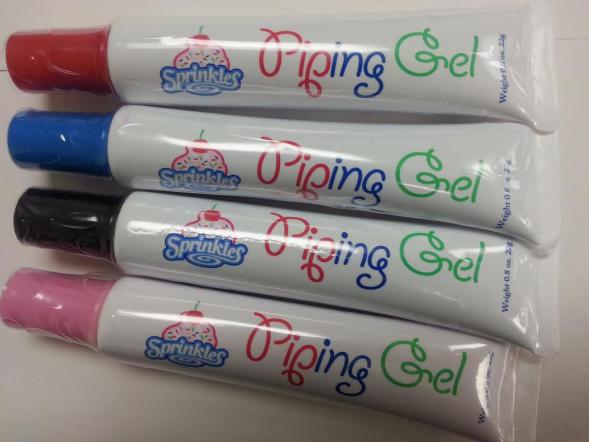 Most sold colors of piping gels on global market 